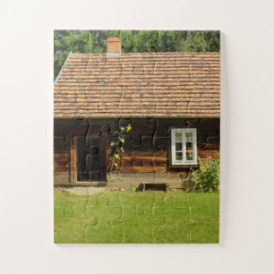 LOG HOUSE TINY HOUSE JIGSAW PUZZLE
