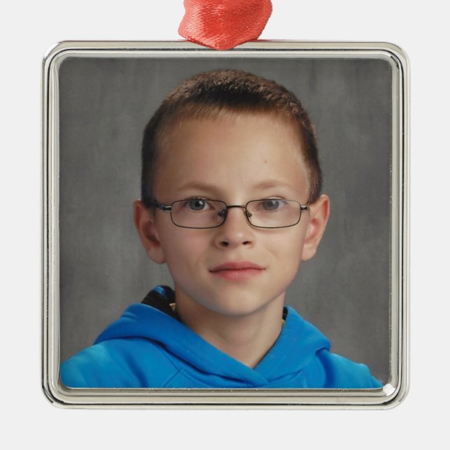 Logan 2016 metal ornament (Front)