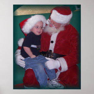 logan and santa poster