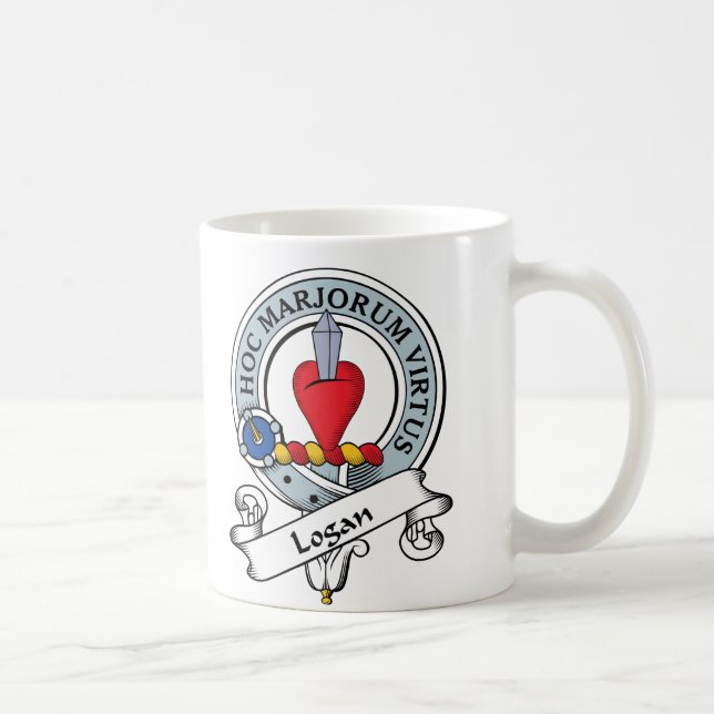 Logan Clan Badge Coffee Mug (Right)