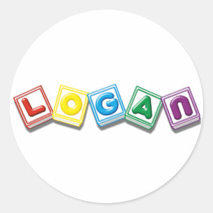 Logan Classic Round Sticker