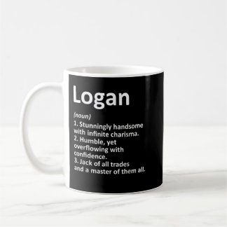 LOGAN Definition Personalized Name Funny Birthday Coffee Mug