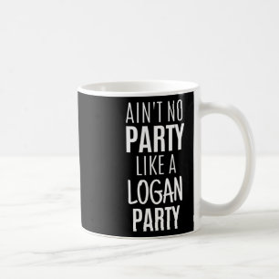 Logan Funny Personalized Name Party Birthday Chris Coffee Mug