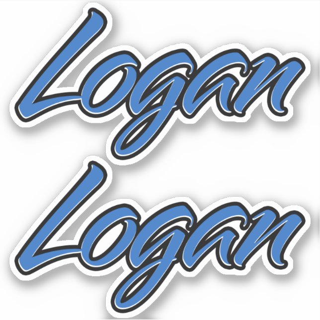 Logan Nom autocollant Sticker Stickerset (Devant)