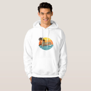 Logan Retro Sunset Name Design Hoodie