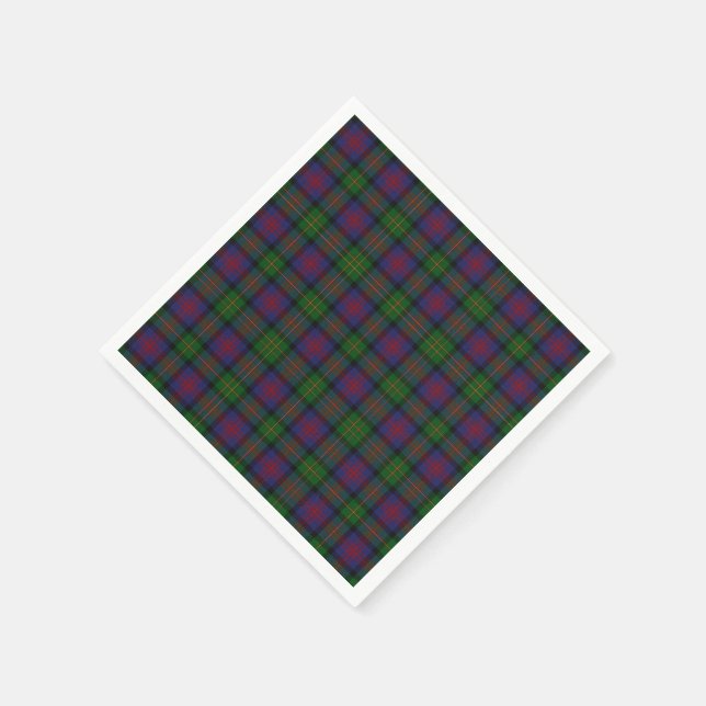 Logan Tartan Plaid Paper Napkins (Corner)