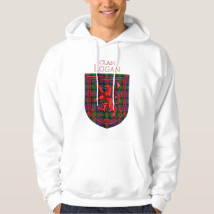 Logan Tartan Scottish Plaid Lion Rampant Hoodie