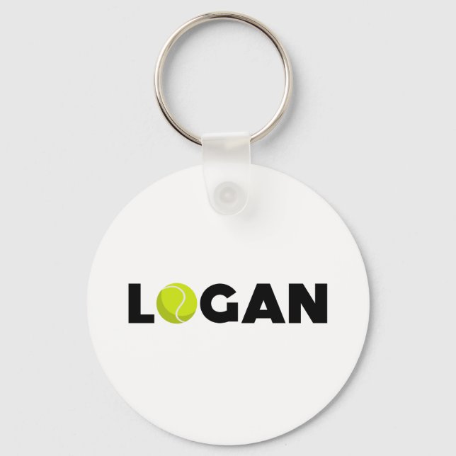 Logan Tennis Keychain (Front)