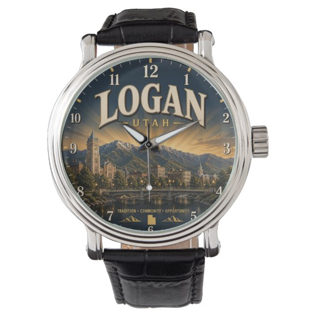Logan Utah college town Watch (Front)