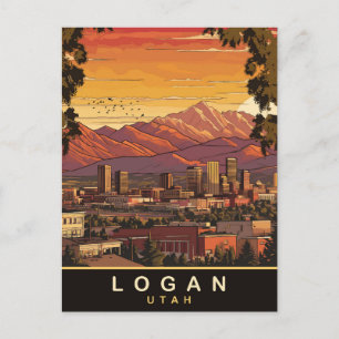 Logan, Utah, Travel  Postcard