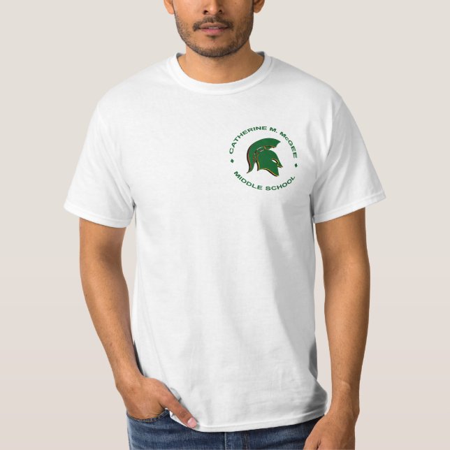 Logan's Flaming Spartan Circle T-Shirt (Front)