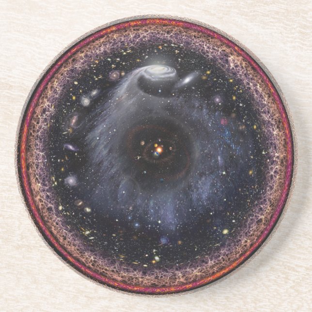 Logarithmic Radial Universe Coaster (Front)