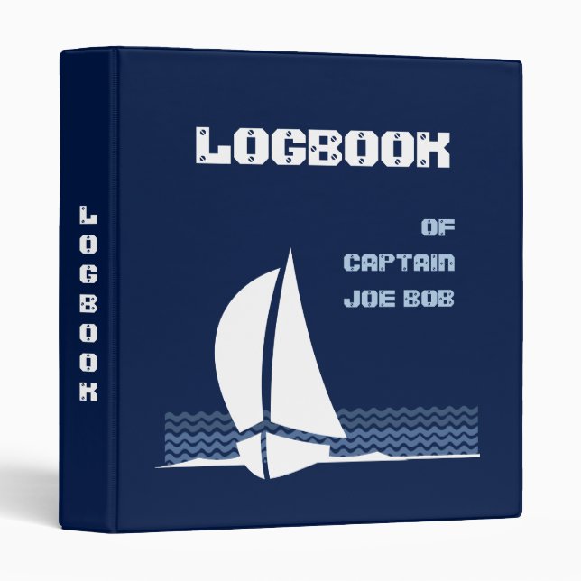 Logbook (customizable) binder (Front/Spine)