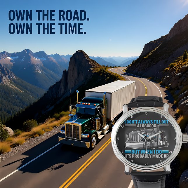 Logbook Made Up Trucker's Humourous Confession Blu Watch (Creator Uploaded)