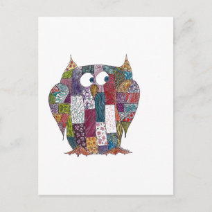 LogCabin Owl Postcard