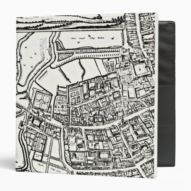Loggan's map of Oxford, Eastern Sheet Binder (Front/Inside)