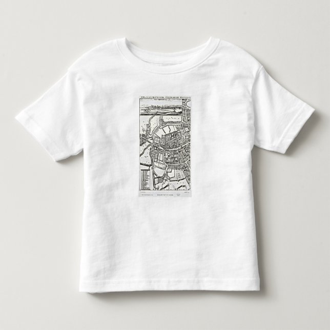 Loggan's map of Oxford, Eastern Sheet Toddler T-shirt (Front)