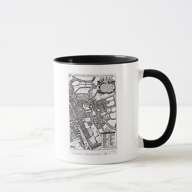 Loggan's map of Oxford, Western Sheet Mug (Right)