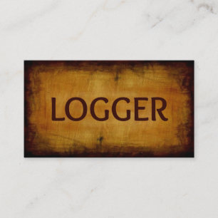 Logger Antique Carte de visite