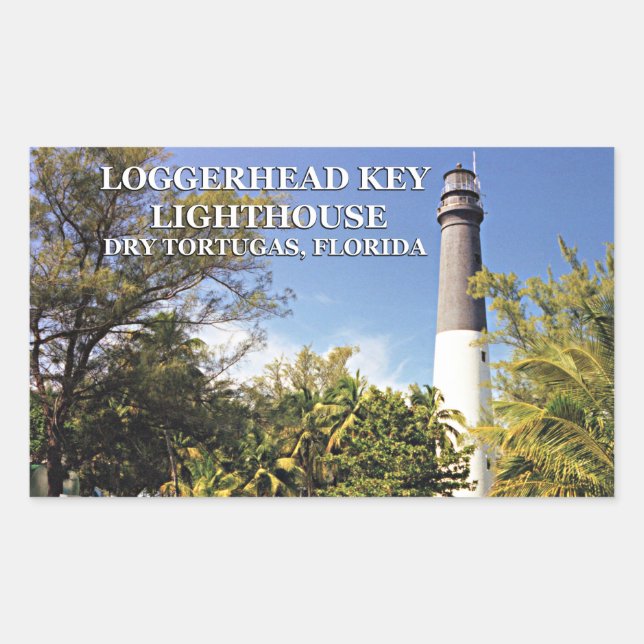 Loggerhead Key Lighthouse, Dry Tortugas Florida Sticker (Front)