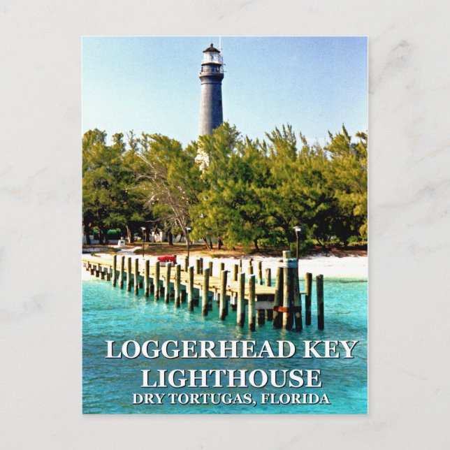 Loggerhead Key Lighthouse, Florida Postcard (Front)