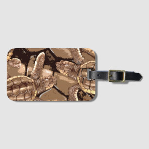 Loggerhead Sea Turtle Hatchlings Luggage Tag