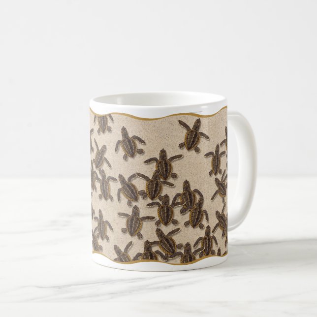 Loggerhead Sea Turtle Hatchlings mug (Front Right)