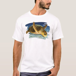 Loggerhead Sea Turtle in Habitat T-shirt