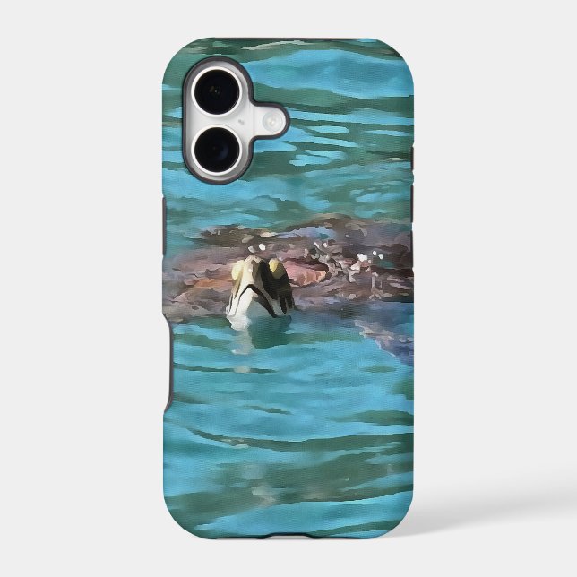 Loggerhead Sea Turtle Wildlife Art (Back)