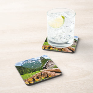Logging Camp in the Forest with Mountains Coaster