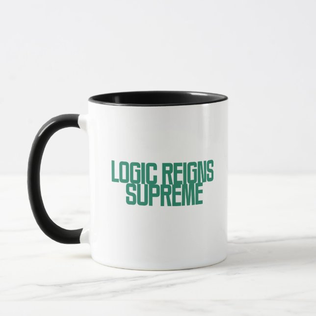 Logic Reigns Supreme | Analytical Thinker Design Mug (Left)