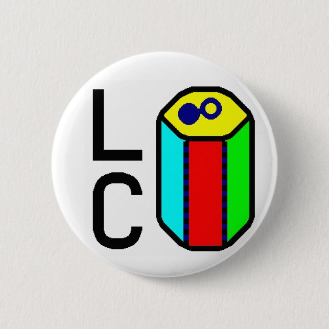 LogiCola icon 2 Inch Round Button (Front)