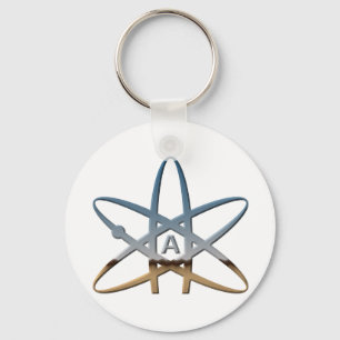 Logidea atheist atomic symbol keychain
