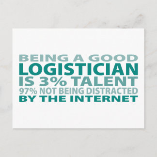 Logistician 3% Talent Postcard