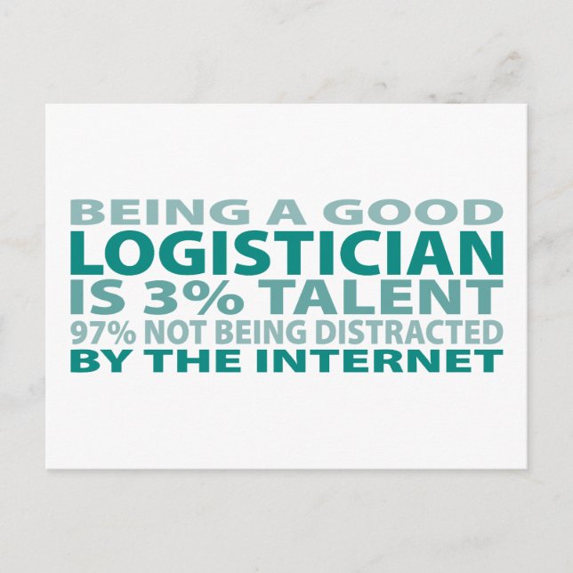 Logistician 3% Talent Postcard (Front)
