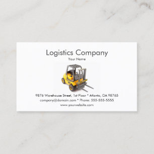 Logistics Company Business Card Template