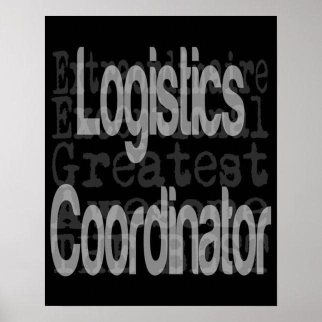 Logistics Coordinator Extraordinaire Poster (Front)