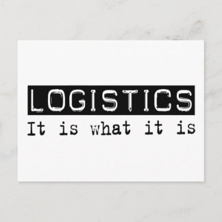 Logistics It Is Postcard