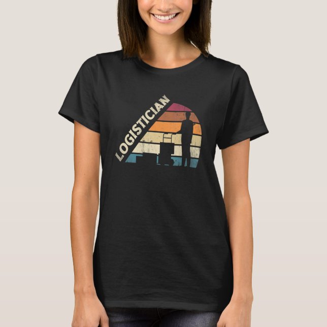 Logistics Logistician Silhouette T-Shirt (Front)