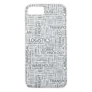 LOGISTICS pattern with words Case-Mate iPhone Case