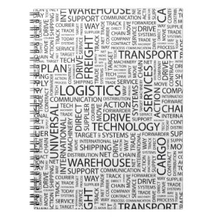 LOGISTICS pattern with words Notebook