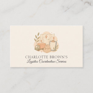 Logistics Supply Chain Shipping Distribution Business Card