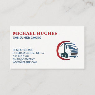 Logistics   Truck Delivery Services Business Card