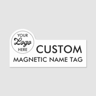LOGO 3" x 1.5" Custom Magnetic Name Tag Blank