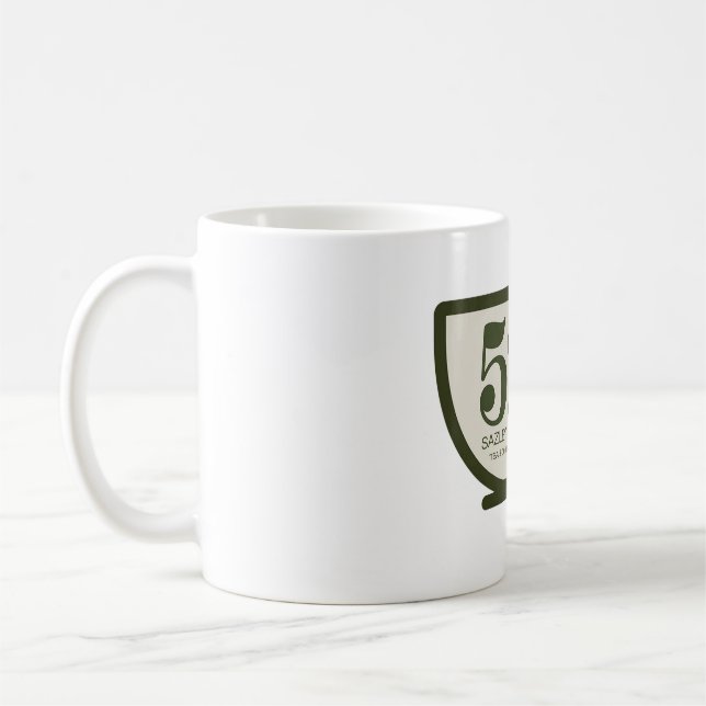 logo 52 Sazley Brand Tea & coffee house Mug (Left)