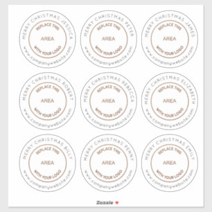 Logo 9 Large Individual Name Merry Christmas