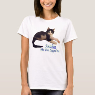 Logo à deux jambes de chat d'Anakin, T-shirt