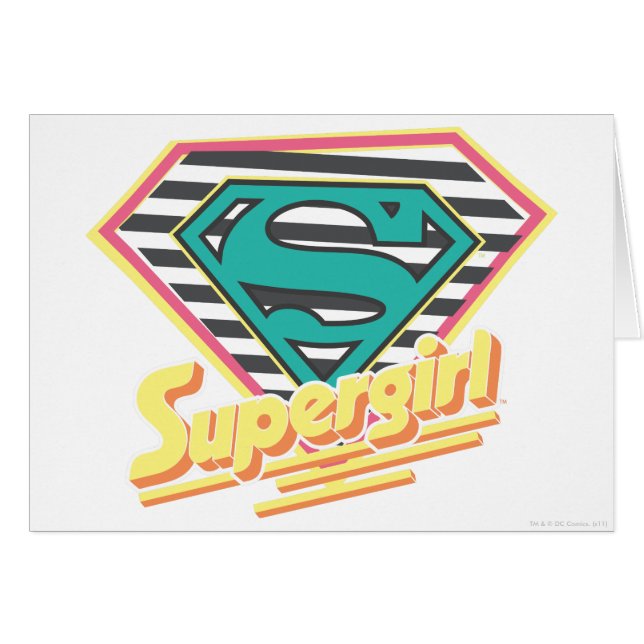 Logo à rayures supergirl (Devant horizontal)