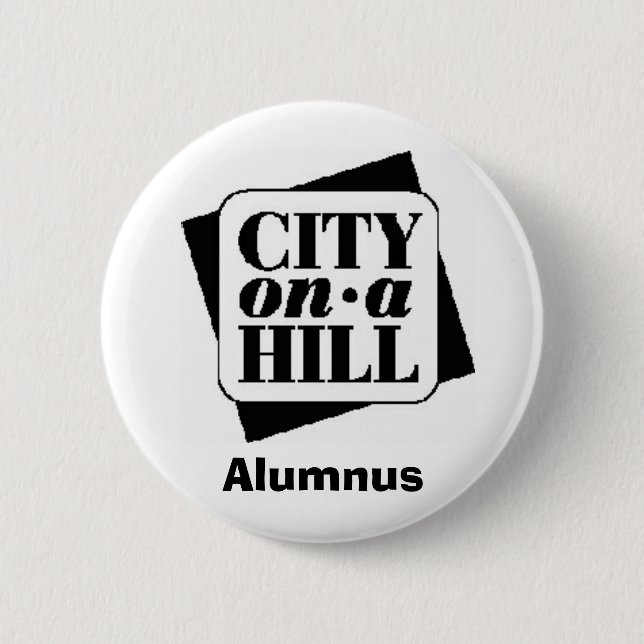 logo, Alumnus 2 Inch Round Button (Front)