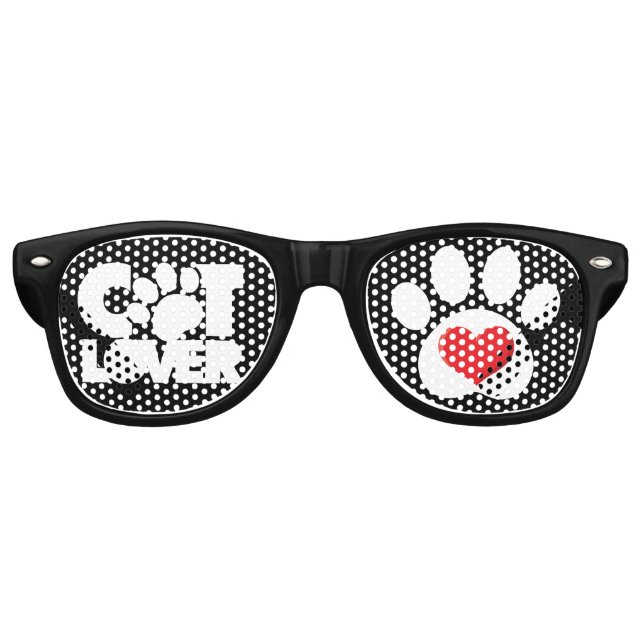 Logo Amoureux des chats Lunettes de soleil rétros (Devant)